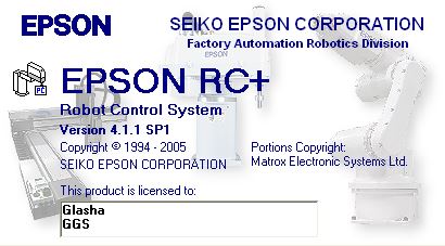 Seiko EPSON Corporstion - EPSON RC+ Robot Control System v4.1.1 SP1