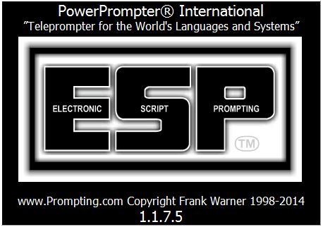 PowerPromter International - Electronic Script Promting (ESP) v1.1.7.5