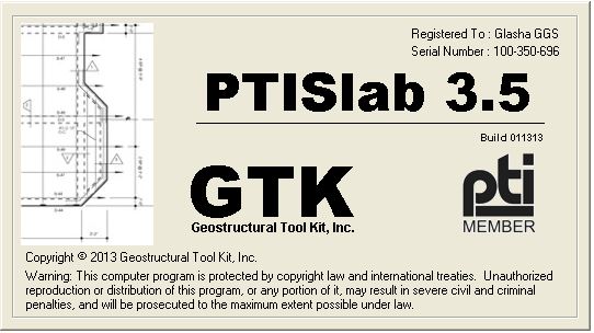 Geostructural Tool Kit, Inc. - PTISLab 3.5